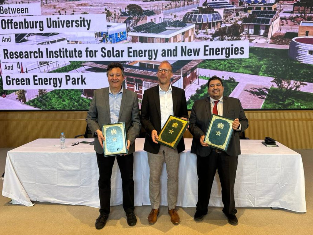 Énergies renouvelables : Le Green Energy Park, l’IRESEN et l’Université d’Offenburg joignent leur expertise